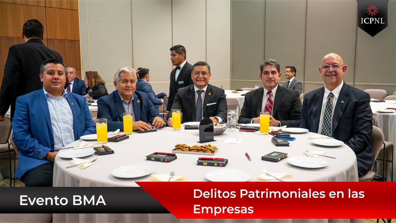 Presidente del ICPNL, CPC Luis Padrón y el Vicepresidente del ICPNL, asisten al evento “Delitos Patrimoniales en las Empresas”