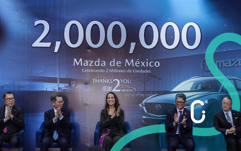 Mazda alcanza 2 millones de vehículos en Guanajuato y refuerza a México como potencia automotriz