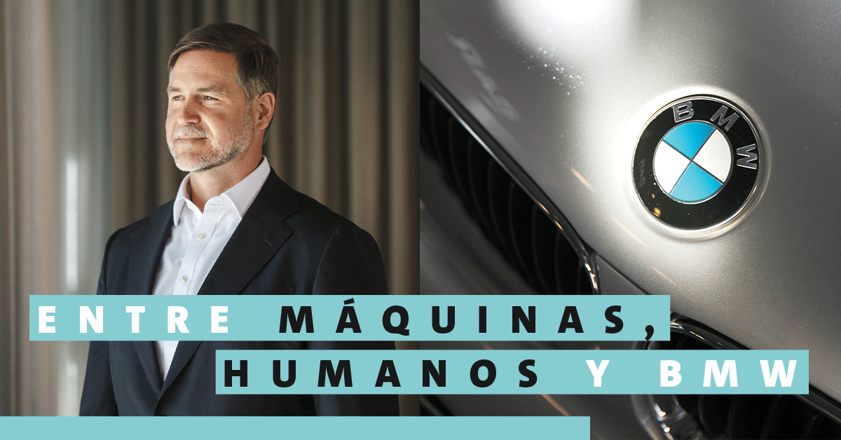 En la planta de la compañía en San Luis Potosí, los robots y las personas actúan de manera coordinada. Con la introducción de la Neue Klasse, Klaus von Moltke tiene el reto de continuar con esta sinergia.