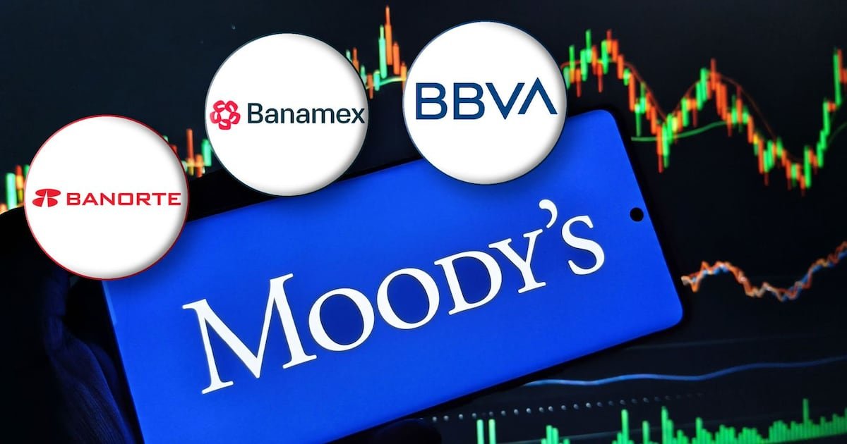 ‘Tijeretazos’ de Moody’s: Rebaja notas de Banamex, BBVA y Banorte tras degradar calificación de México