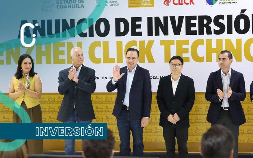 Click Technology invertirá 370 MDP y generará 480 empleos en Torreón