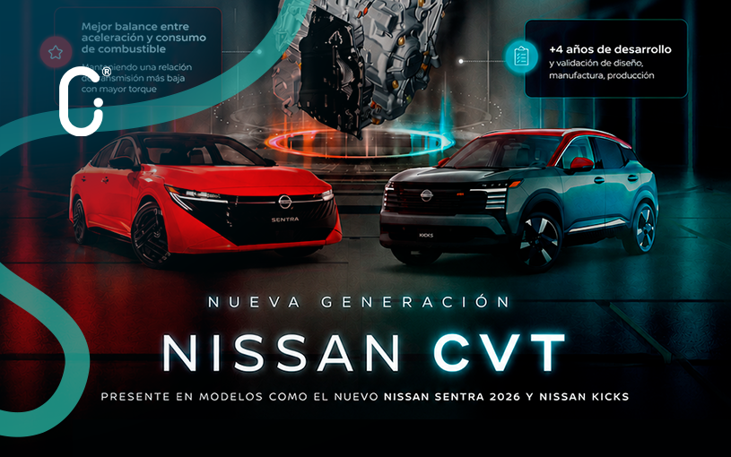 Nissan rompe mitos sobre las transmisiones CVT con la nueva generación de Sentra y Kicks