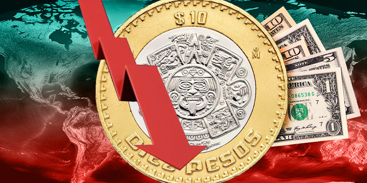 Peso mexicano cae por avance global del dólar; mercado atento a dato local de inflación