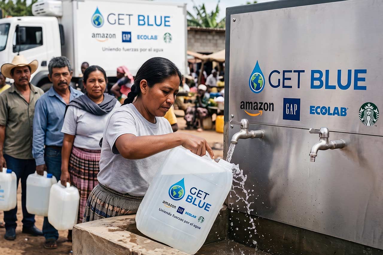 ¿Más agua potable para el mundo?: Amazon, Gap, Ecolab y Starbucks se unen a Get Blue