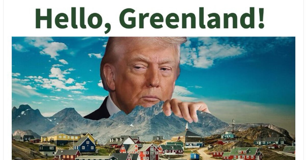 ‘Hello, Greenland’: Trump no olvida al territorio y así es como vuelve a mostrar interés