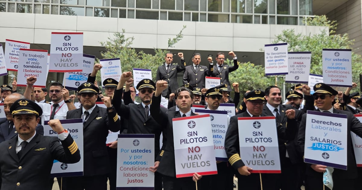 ‘Sin nosotros no hay vuelos’: Pilotos de Aeroméxico rechazan aumento salarial de 3.2%