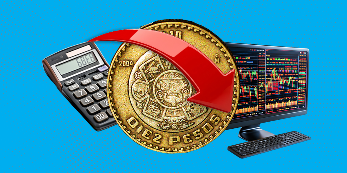 Peso mexicano cae 1% a inicio de semana por tensión en Medio Oriente y expectativas de tasas de la Fed