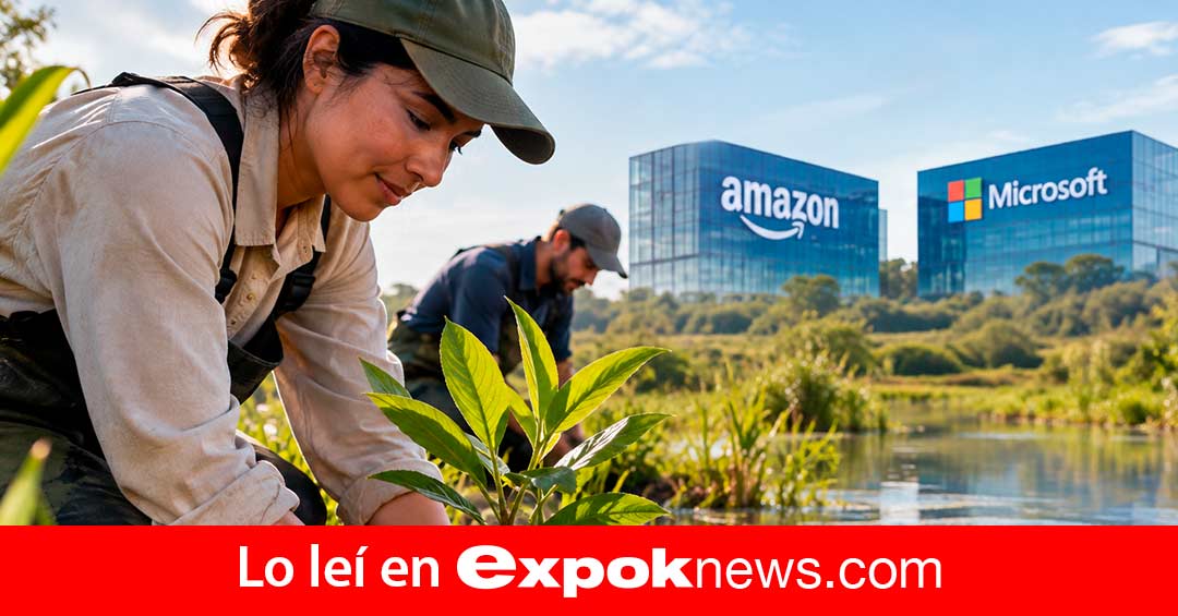Recuperar 750 millones de litros de agua: El proyecto que une a Amazon y Microsoft
